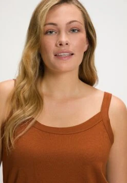 Ulla Popken Podkoszulki - Tabak -Lindex a483f6406e4c48c2a46997e35b66a0db