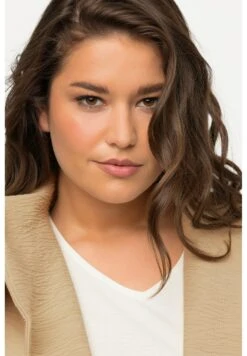 Ulla Popken 3D-STRUKTUR KRAGEN 3/4-ARM - Kardigan - Popcorn -Lindex a4e26f0221e848e2abfc78cf6f08b1f4