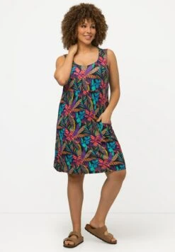 Ulla Popken Sukienka Z Dżerseju - Navy Blue -Lindex a59534ee0d7a45a994eab8f34a9d21ae