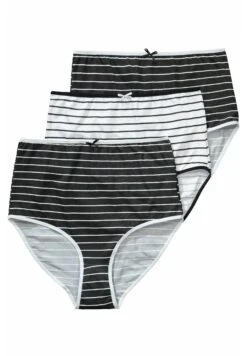 Ulla Popken MAXI LOT DE 3 RAYURES TAILLE HAUTE - Figi - Black -Lindex a69ee764a9ce4f53acd5eb94bcfc204c