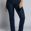Ulla Popken Jeansy Straight Leg - Blue Denim -Lindex a7d614fb6ea142b4aba71f8e775b6599