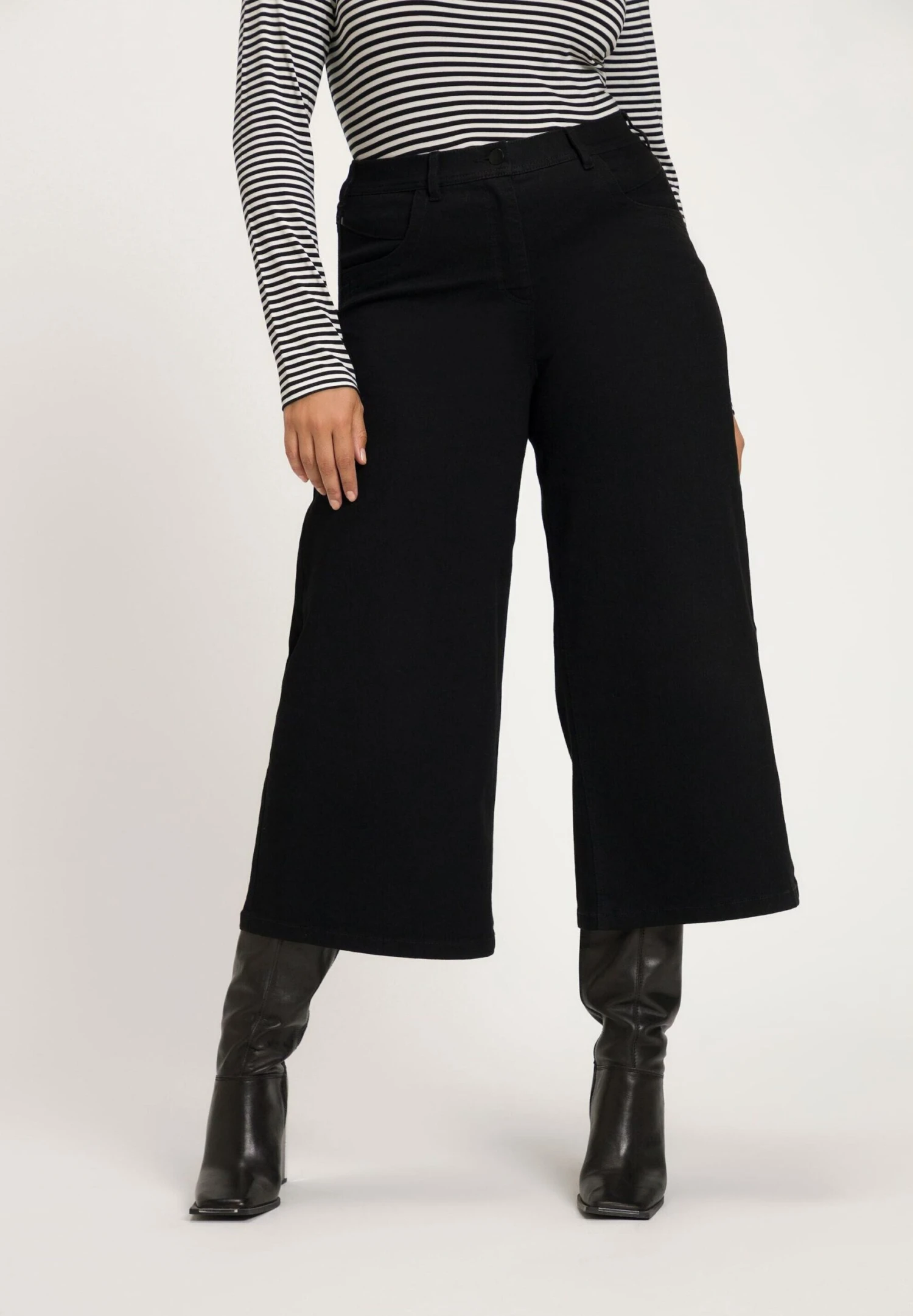 Ulla Popken MARLENE FIT - Jeansy Dzwony - Black 3 Ulla Popken MARLENE FIT - Jeansy Dzwony - Black