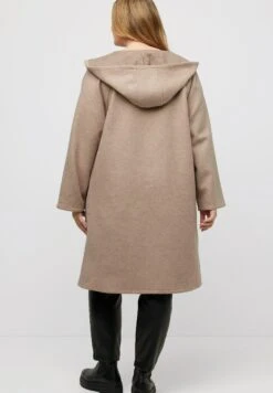 Ulla Popken KAPUZE HAKENVERSCHLUSS - Klasyczny Płaszcz - Walnuss -Lindex a990b83990e44a04a45ca68c2970621c