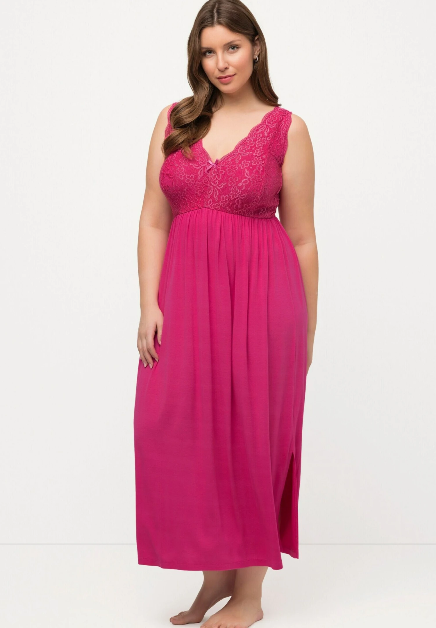 Ulla Popken Koszula Nocna - Hibiskuspink 4 Ulla Popken Koszula Nocna - Hibiskuspink - obrazek 2