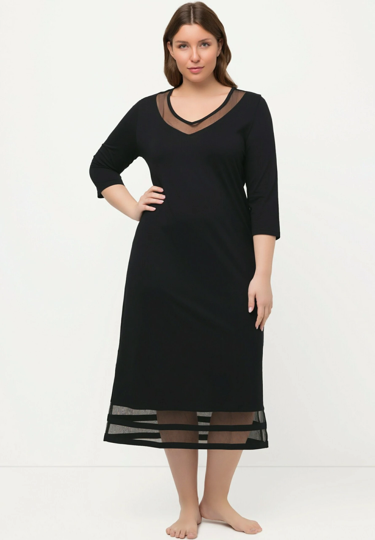 Ulla Popken Koszula Nocna - Zwart 3 Ulla Popken Koszula Nocna - Zwart