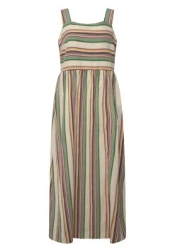 Ulla Popken STREIFEN A-LINIE ÄRMELLOS BIO - Długa Sukienka - Popcorn -Lindex ae1bbd4dda6e4e7c982892bfaed35fc8