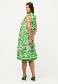 Ulla Popken ABSTRACT PRINT - Sukienka Letnia - Apple Green -Lindex ae9927b9f5cf4a469dfadda6b11a0903