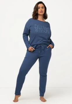 Ulla Popken LOUNGEWEAR- EXTRAWEICH BUND - Spodnie Od Piżamy - Helles Segelblau -Lindex b1de3ab9308144f08d4db532ee44ab11