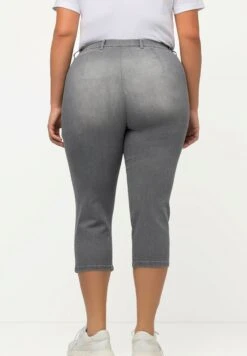 Ulla Popken Szorty Jeansowe - Light Gray Denim -Lindex b2dbff2cff384392a91d172209ef1c8a