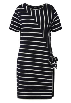 Ulla Popken MIXED STRIPE STRETCH MIDI - Sukienka Z Dżerseju - Dark Blue 11 Ulla Popken MIXED STRIPE STRETCH MIDI - Sukienka Z Dżerseju - Dark Blue -Lindex b31719f615ec45c383b42ee7fd0fd796