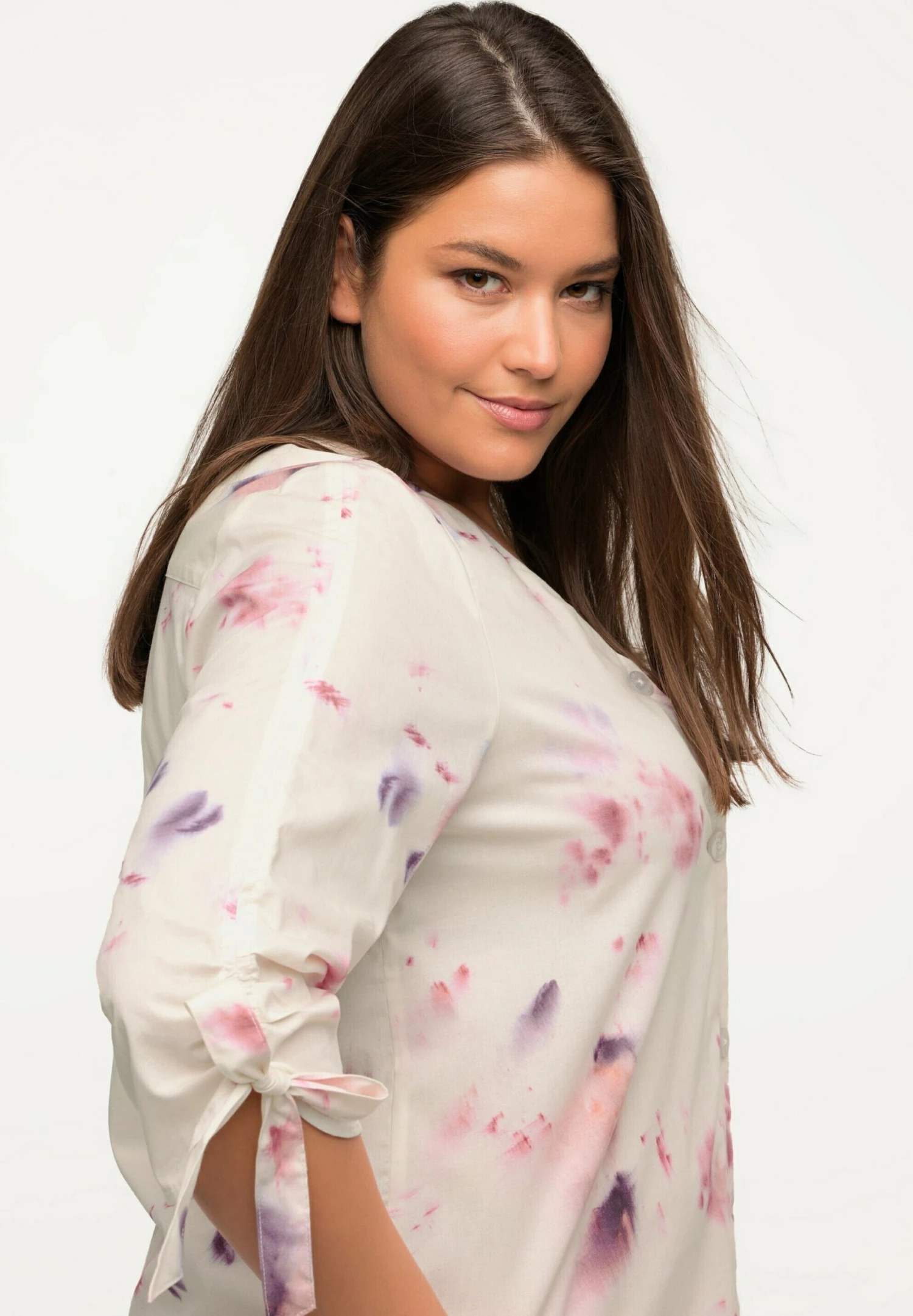 Ulla Popken V-AUSSCHNITT, 3/4-ARM, - Koszula - Popcorn 7 Ulla Popken V-AUSSCHNITT, 3/4-ARM, - Koszula - Popcorn - obrazek 5