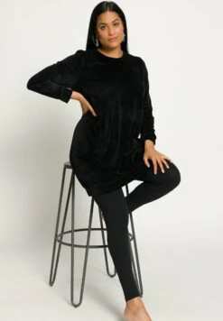 Ulla Popken Koszulka Do Spania - Black -Lindex b5f05f8553a1419fbcefb3e0f6798082