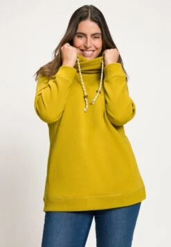 Ulla Popken Bluza - Dark Mustard Yellow -Lindex b68156e435114f1b89a891a6fdf0553c