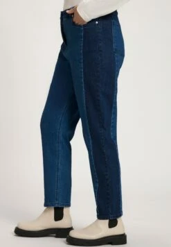 Ulla Popken INSET STRETCH MOM - Jeansy Straight Leg - Blue Denim -Lindex b6980b16d2f24f99a8480c9eda348e6c