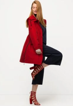 Ulla Popken HYPRAR - Kurtka Przeciwdeszczowa - Salsa -Lindex b6c600a516f942ffb1b8b2233b8a8397