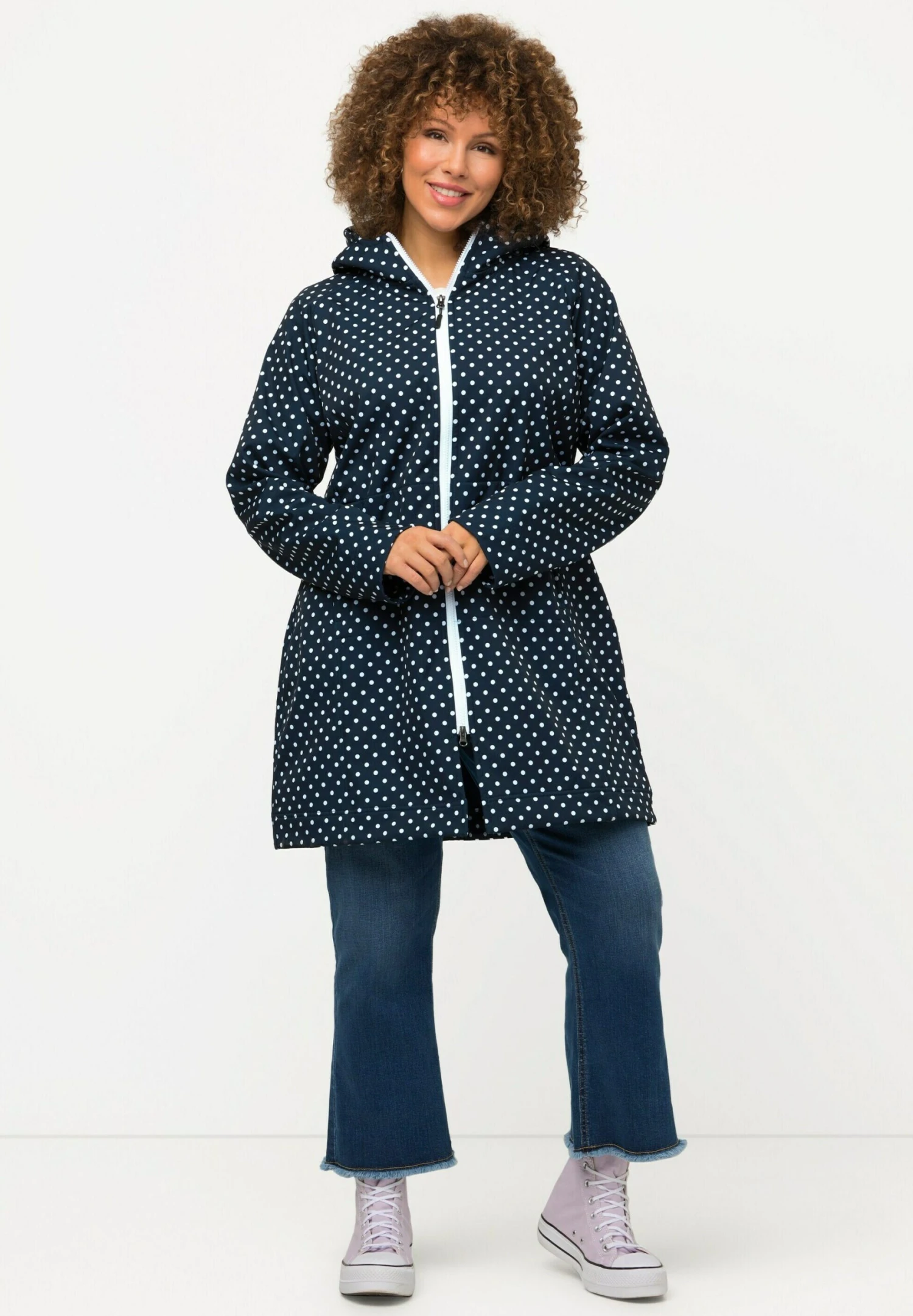 Ulla Popken Kurtka Przeciwdeszczowa - Marine 3 Ulla Popken Kurtka Przeciwdeszczowa - Marine