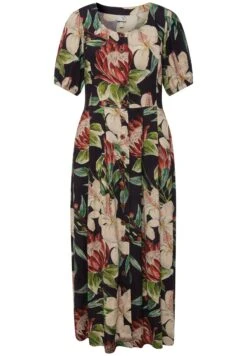 Ulla Popken Długa Sukienka - Noir -Lindex b8509a9879534cd5b98ff2df4a97806c