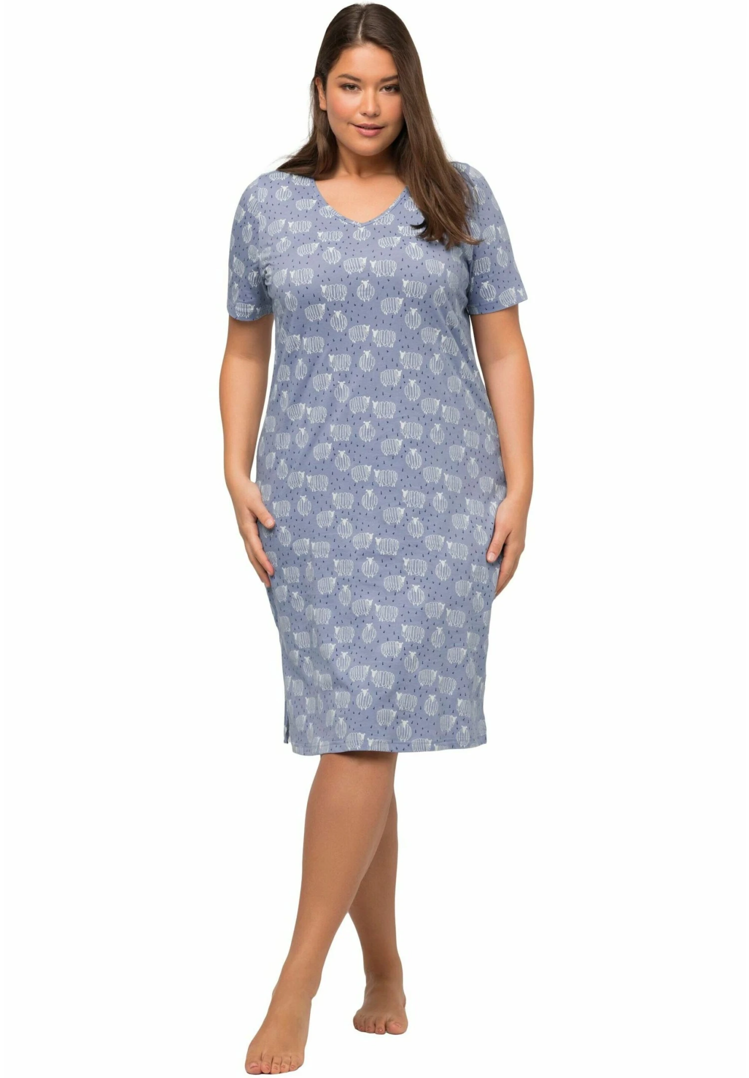 Ulla Popken Koszula Nocna - Purple Blue 6 Ulla Popken Koszula Nocna - Purple Blue - obrazek 4