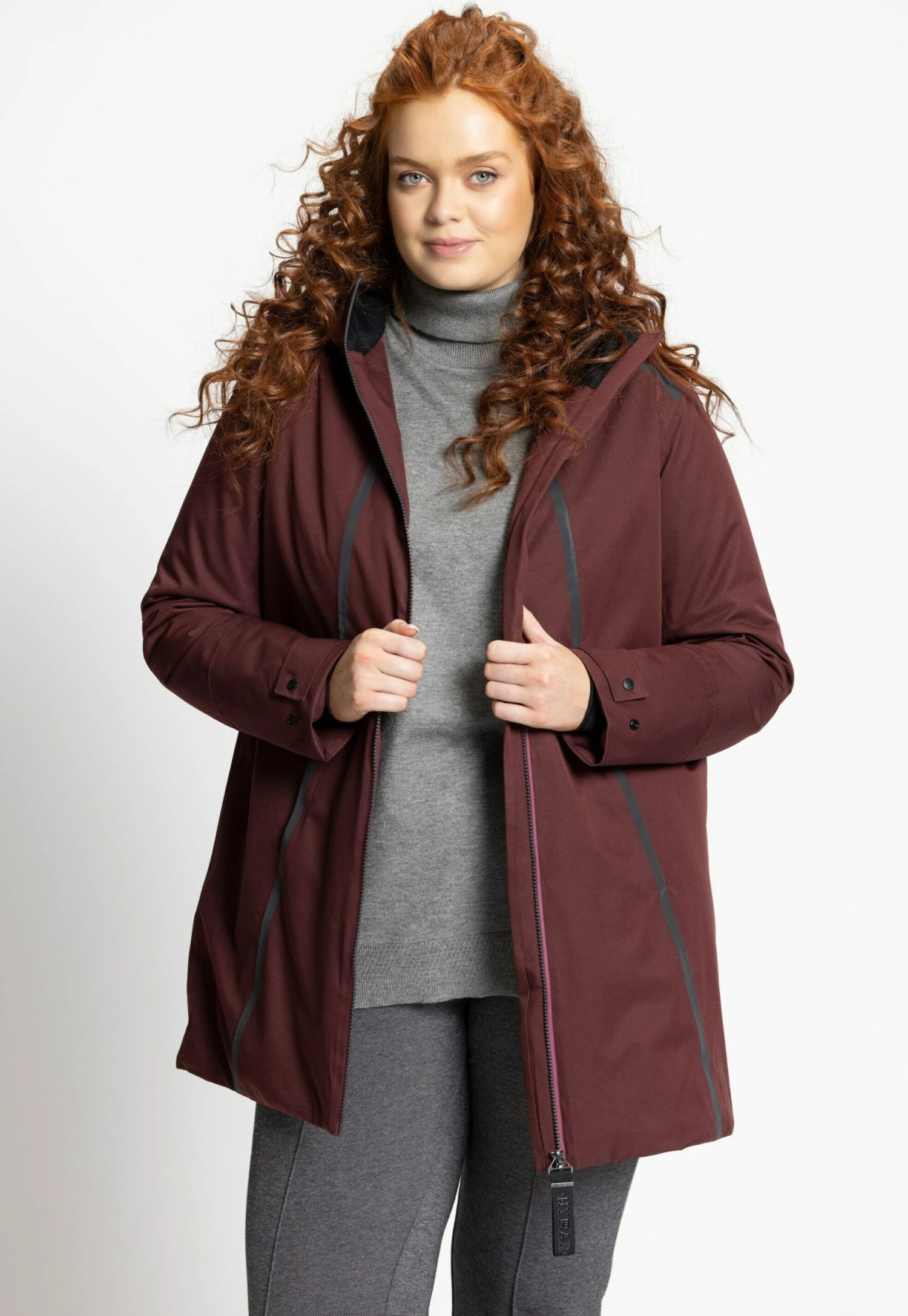 Ulla Popken Parka - Rouge Vin 4 Ulla Popken Parka - Rouge Vin - obrazek 2