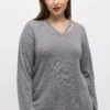 Ulla Popken Sweter - Grau Melange