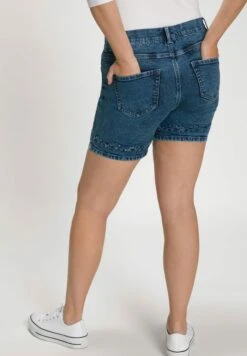 Ulla Popken Szorty Jeansowe - Blue Denim -Lindex bb99162890df4544a02c06113e22bc7a