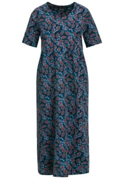 Ulla Popken COL V MANCHES COURTES - Sukienka Letnia - Bleu Marine -Lindex bde467890ec5496884b26d621973286a