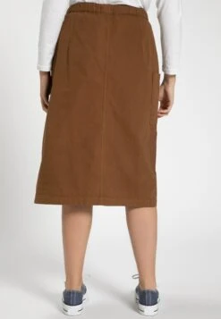 Ulla Popken GESP, COMFORTABELE BAND, BIOLOGISCH KATOEN - Spódnica Z Zakładką - Goudbruin -Lindex bfc7feebe7ff4395852866ace23a7bb9