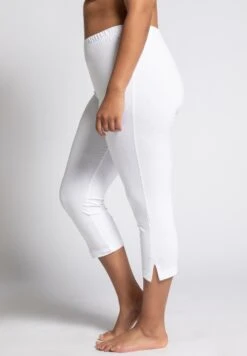Ulla Popken GROSSE GRÖSSEN BIS 76 CAPRI KLASSISCHE 7/8 - Legginsy - Weiß -Lindex c0f6e7dc94b147c6b692c0b817c6ade0