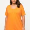 Ulla Popken T-shirt Basic - Cantaloupe Orange 1 Ulla Popken T-shirt Basic - Cantaloupe Orange -Lindex c3334366f3074a0883d6e8240f7f25fd