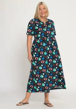 Ulla Popken Sukienka Z Dżerseju - Navy Multi