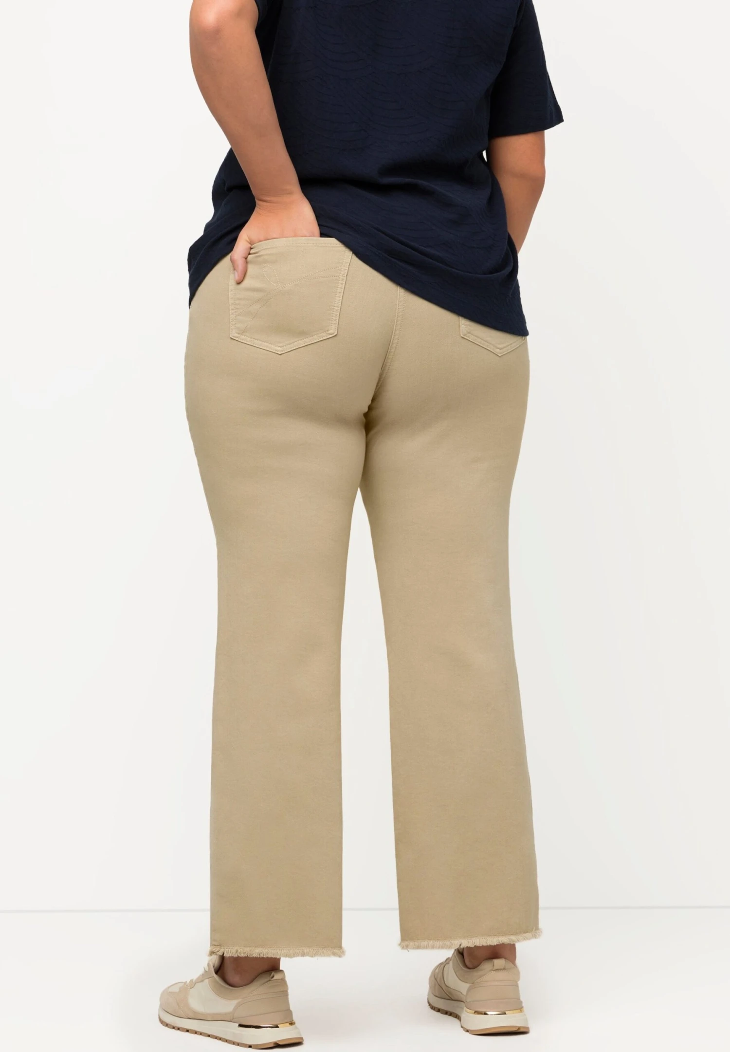 Ulla Popken Jeansy Dzwony - Jaune Doux 5 Ulla Popken Jeansy Dzwony - Jaune Doux - obrazek 3