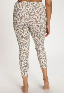 Ulla Popken FLEURS, JAMBE ÉTROITE - Spodnie Materiałowe - Vanille -Lindex c69ca0a865c44166b3ebc1e3edc3a4f6