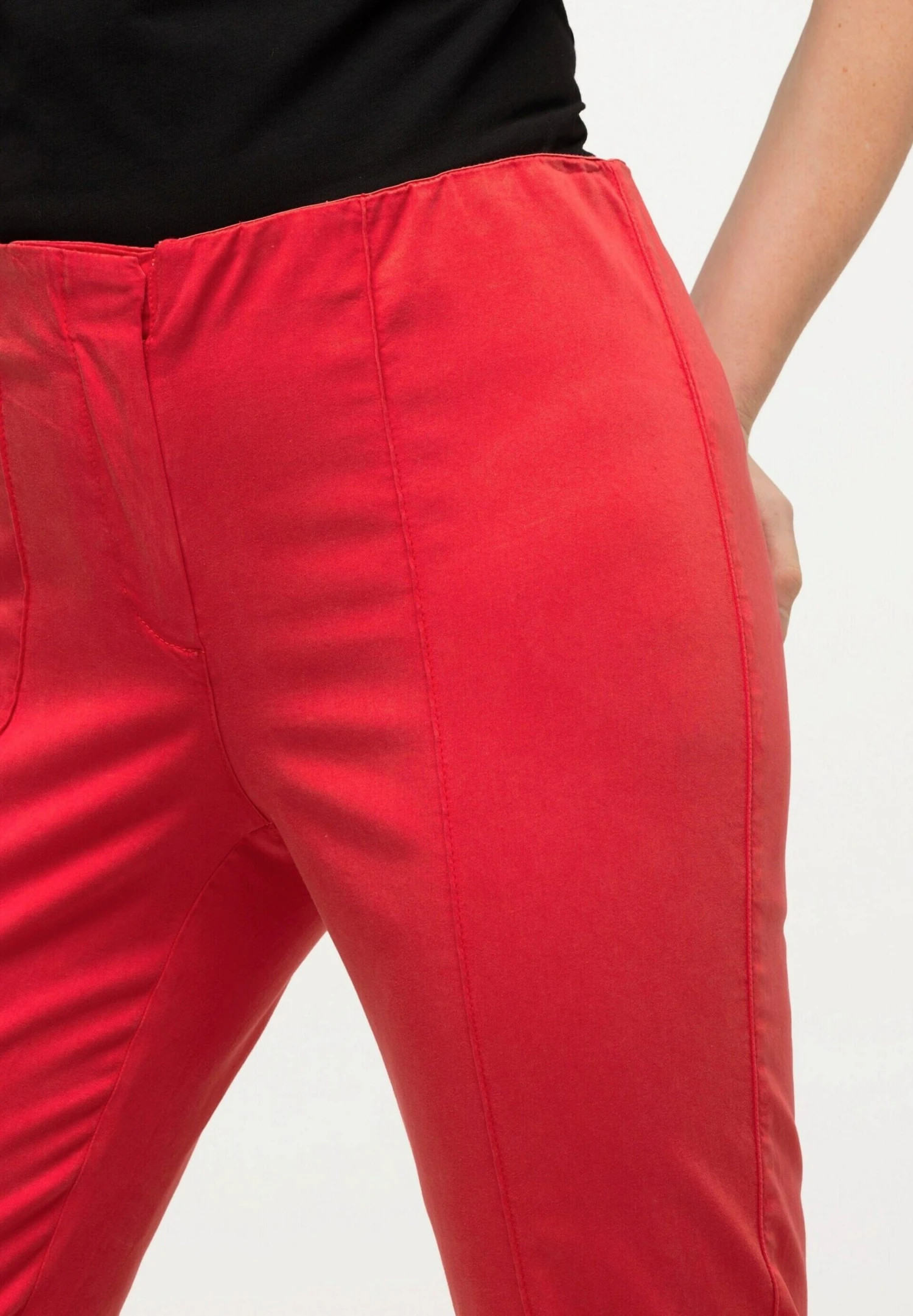 Ulla Popken Spodnie Materiałowe - Rouge Pavot 6 Ulla Popken Spodnie Materiałowe - Rouge Pavot - obrazek 4