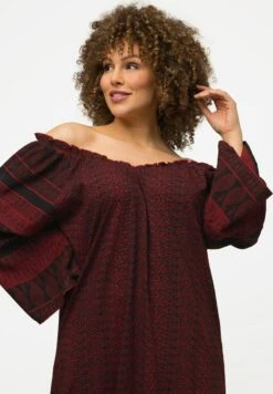 Ulla Popken Długa Sukienka - Rouge Bordeaux -Lindex c88108fb31014f5dba235e6e6f89ab6f