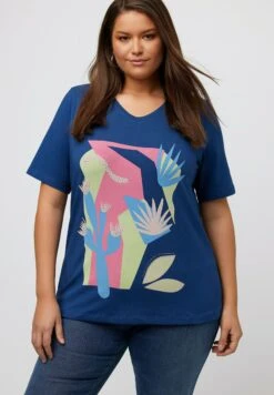 Ulla Popken T-shirt Z Nadrukiem - Donkerblauw 10 Ulla Popken T-shirt Z Nadrukiem - Donkerblauw -Lindex c8bac75d94394b91b0b303cad1a58dd2