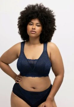 Ulla Popken Biustonosz Z Trójkątną Miseczką - Nachtblau