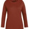 Ulla Popken Bluzka Z Długim Rękawem - Baksteenbruin 2 Ulla Popken Bluzka Z Długim Rękawem - Baksteenbruin -Lindex ca322cac13ce4186bab11a337f9880c9