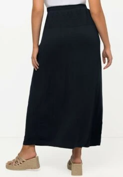 Ulla Popken Długa Spódnica - Navy Blue -Lindex ca9d6b249c164128a0aaa80ae5aa79bb