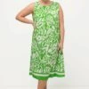Ulla Popken ABSTRACT PRINT - Sukienka Letnia - Apple Green -Lindex cbacf393bfb24397b2ebacfd3521160e