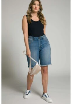 Ulla Popken Szorty Jeansowe - Blue Denim -Lindex cde9194e95de4648b764a308c5a717ad