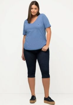 Ulla Popken Szorty Jeansowe - Jean Bleu Foncé -Lindex ce1d3b8e1f0f425a9fbe93350ce4583a