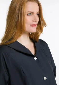 Ulla Popken Krótki Płaszcz - Tiefdunkelblau -Lindex cfb56dc19c2b4f109afce1805251a458