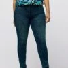 Ulla Popken SARAH - Jeansy Slim Fit - Blue Denim