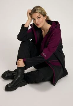 Ulla Popken Kurtka Outdoor - Zwart -Lindex d04e1d1f7f9543ec8d6bbb1cd5d90d4a