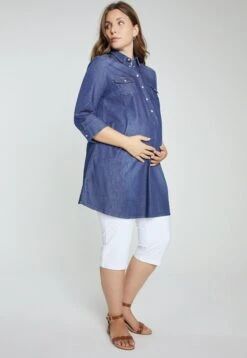 Ulla Popken Tunika - Blue Denim -Lindex d369f05f38284badb24c7d88be3f28f8