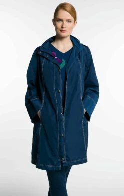 Ulla Popken Krótki Płaszcz - Inkt