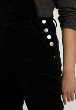 Ulla Popken Ogrodniczki - Noir -Lindex d56f612af8a84fa5a57f610957641b20