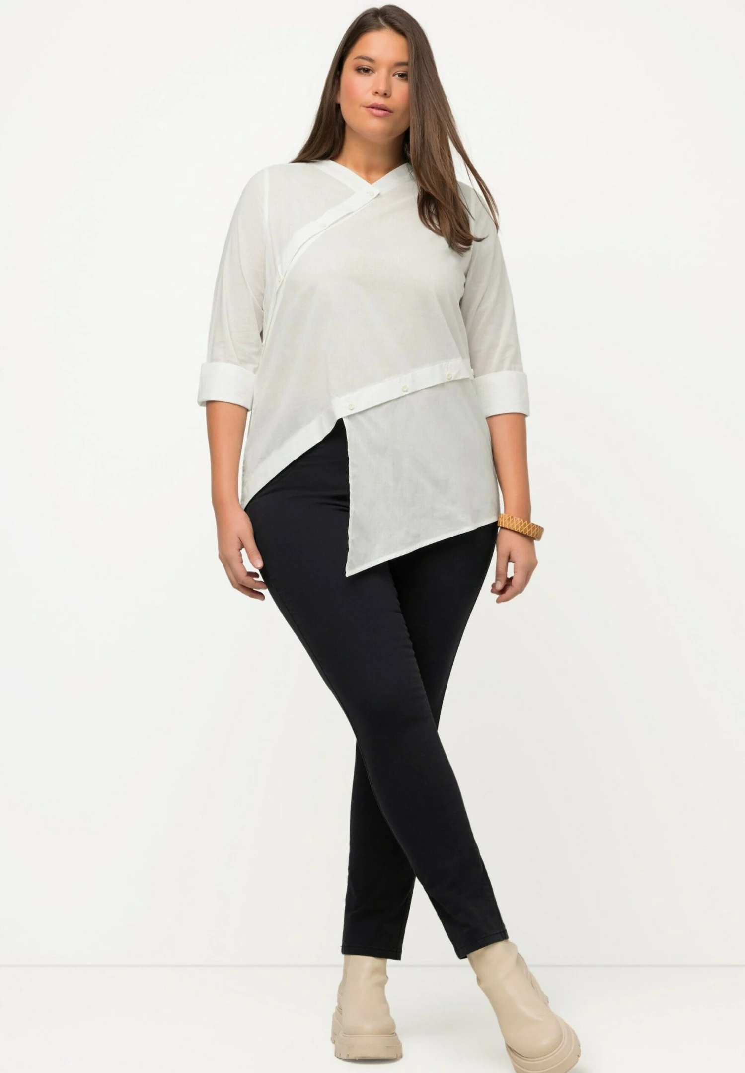 Ulla Popken Bluzka - Off-white 3 Ulla Popken Bluzka - Off-white