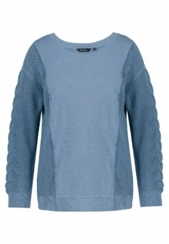 Ulla Popken Sweter - Bleu Jean -Lindex d5e0e1c812e04a719864f9c91fe2e1d9