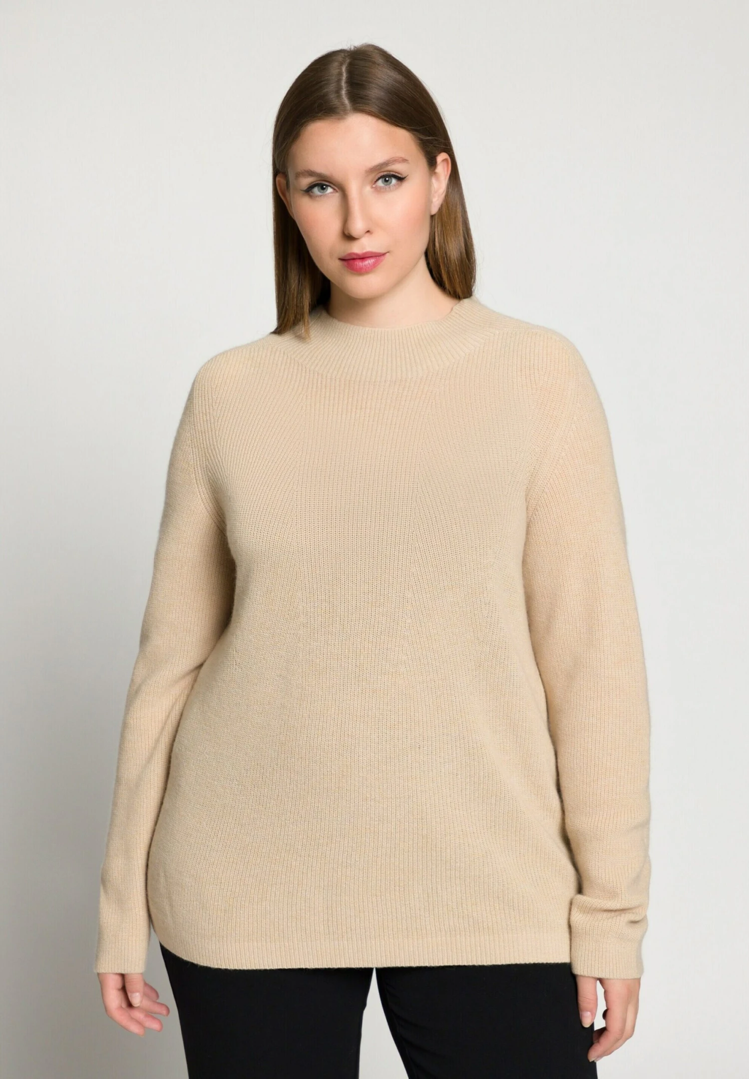 Ulla Popken Sweter - Donker Kitt 3 Ulla Popken Sweter - Donker Kitt